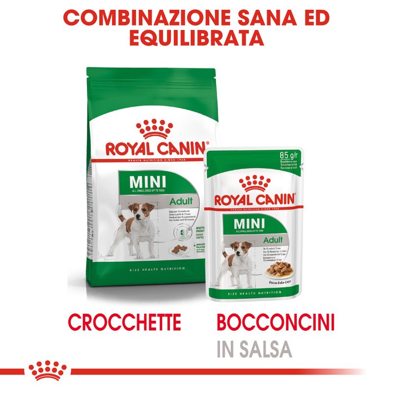 Royal Canin Mini Adult Umido in Salsa per Cani 48x85g Royal Canin Mini Adult Umido in Salsa per Cani 48x85g